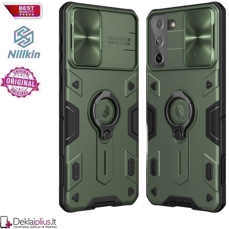 Nillkin Camshield Armor dėklas - žalias (Samsung S21 Plus) Nillkin Camshield Armor dėklas - žalias (Samsung S21 Plus)
